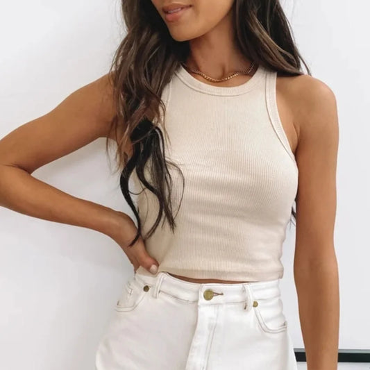 Ribbed Crop Tank